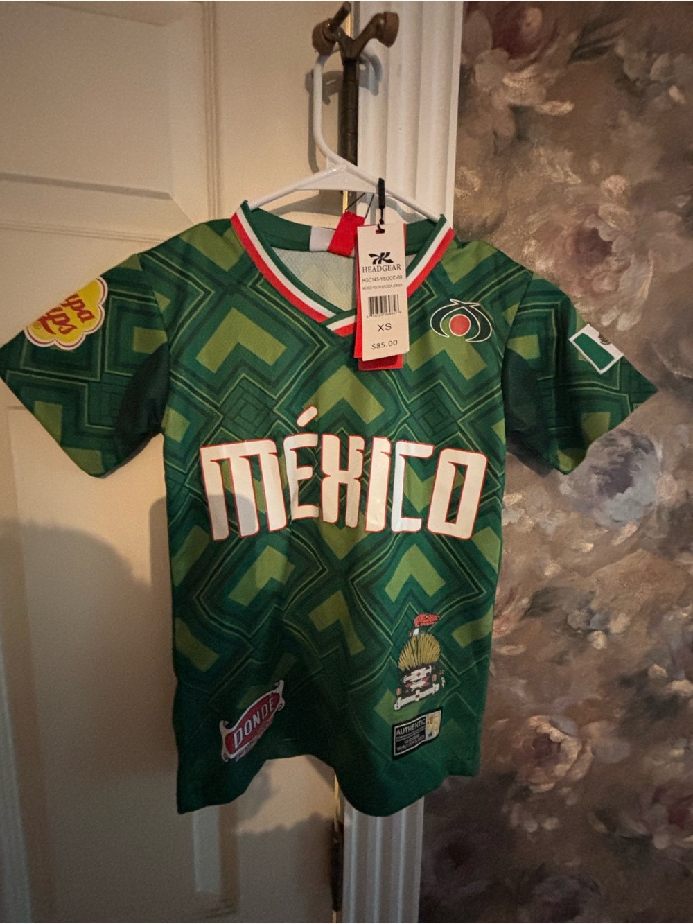 México Green Graphic Kids Jersey -